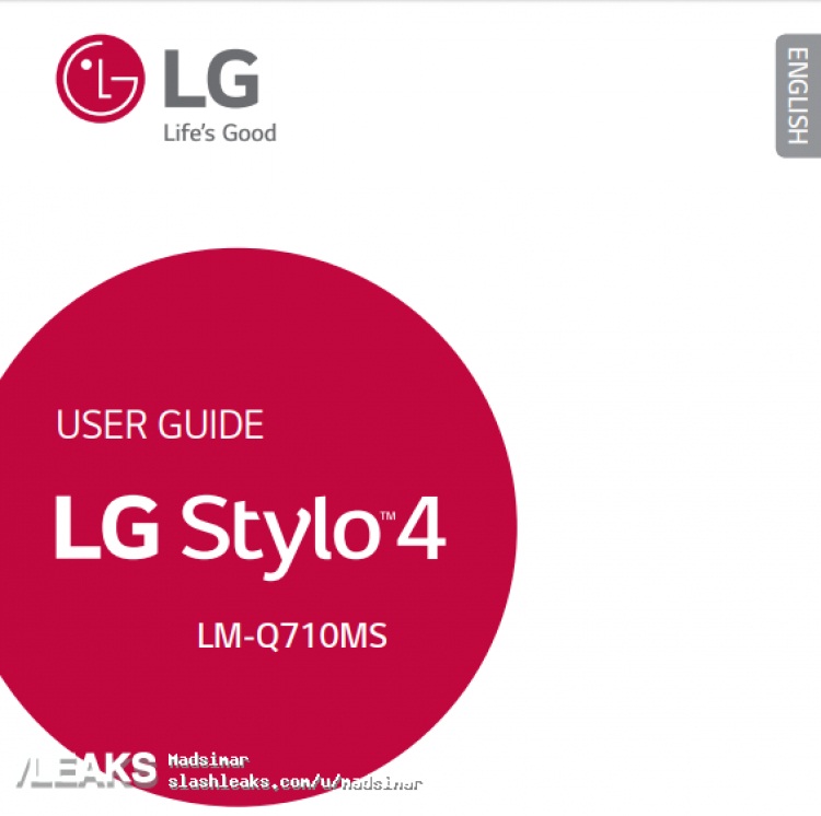 LG Stylo 4 user manual leaked