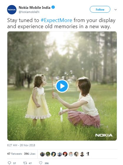 Nokia 7.1 tweet
