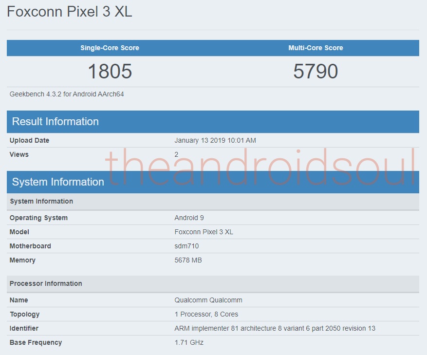 Google Pixel-3-Lite-XL- spotted at geekbench