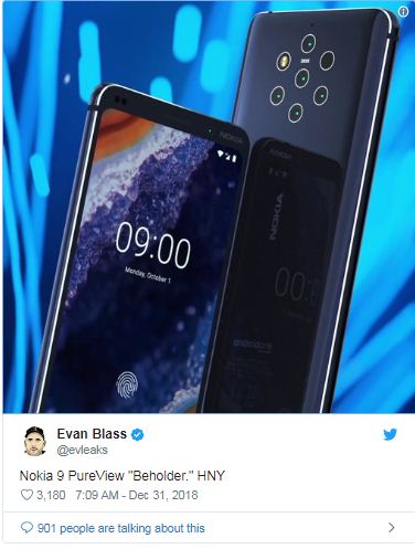 Nokia 9 Pureview image leaks