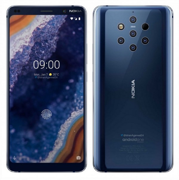 Nokia 9 PureView render leaks