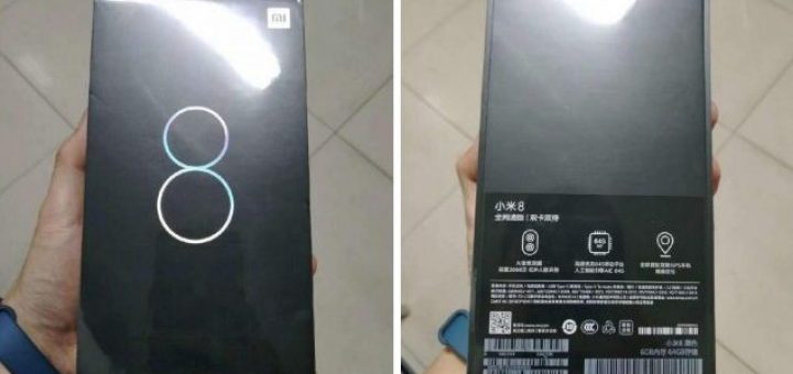 Xiaomi Mi 8 retail box leaked