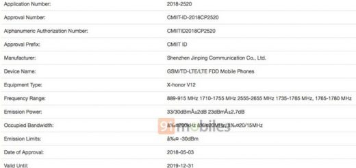 Huawei Honor V12 spotted on TENAA