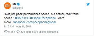 Pocophone tweet leaks