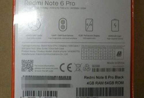 Xiaomi Redmi Note 6 Pro image reveals