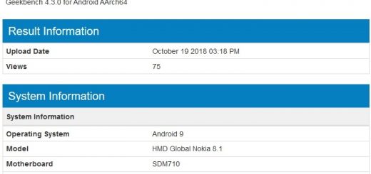 Nokia 8.1 spotted at Geekbench