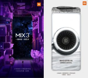Xiaomi Mi Mix 3 launch invite