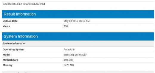 Samsung Galaxy M40 Geekbench listing
