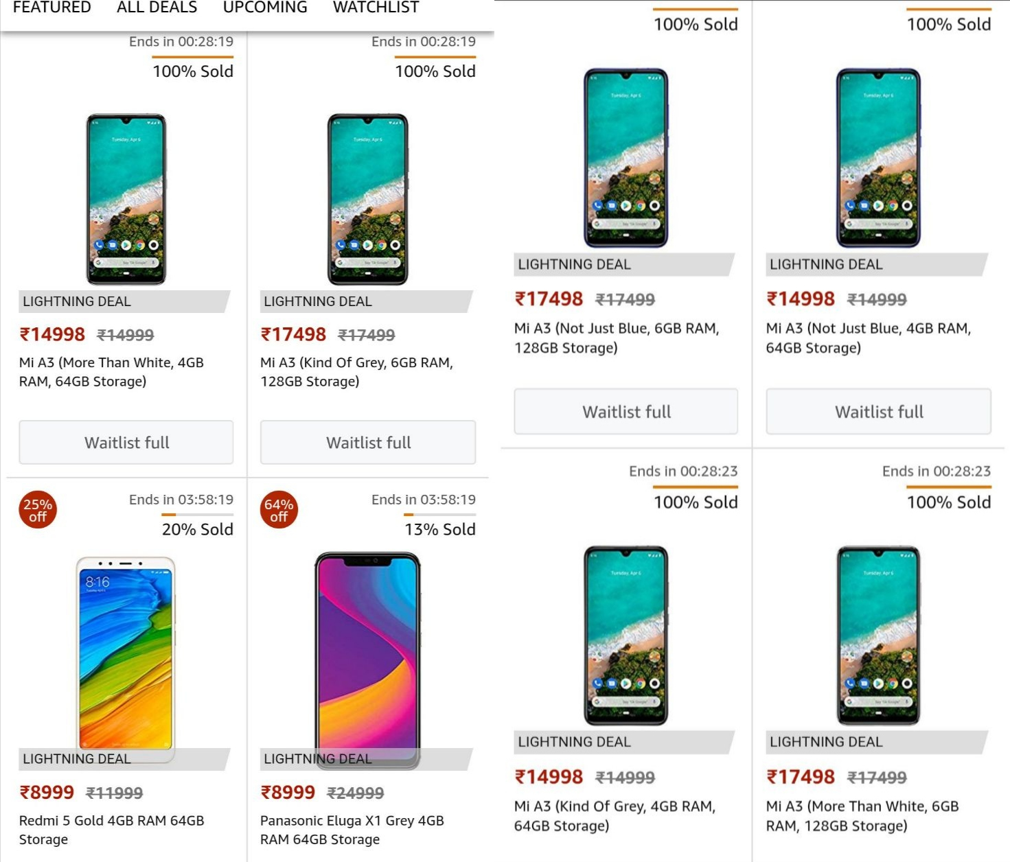 Xiaomi Mi A3 price listing leaks